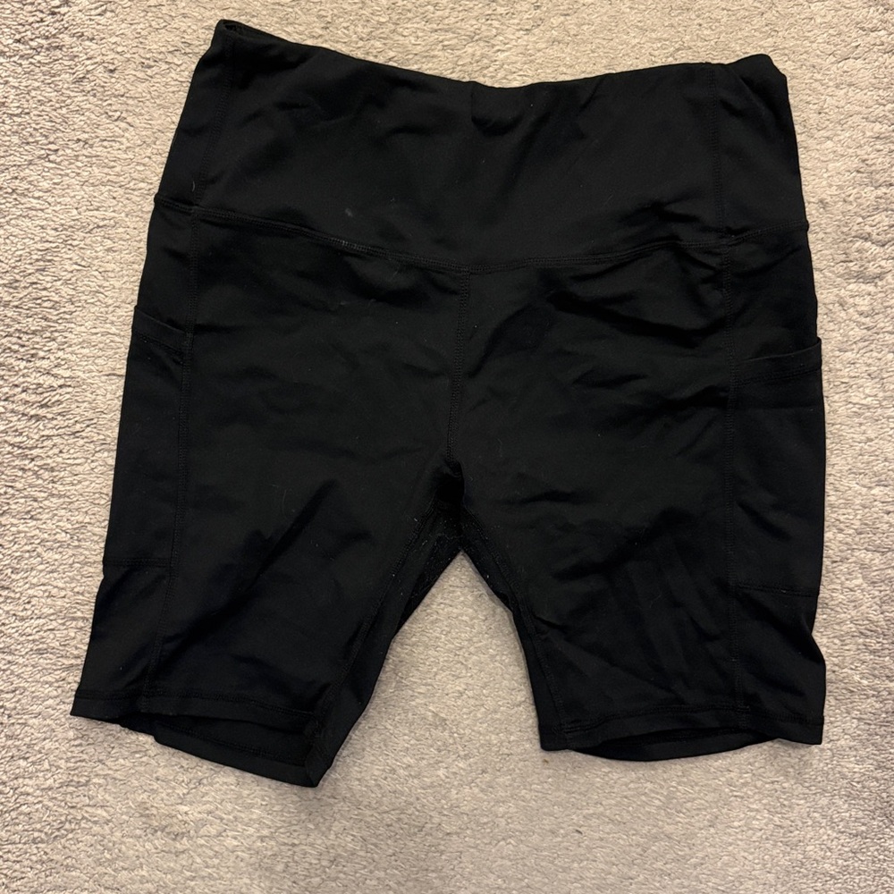 Women's Black Athletic Bike Shorts